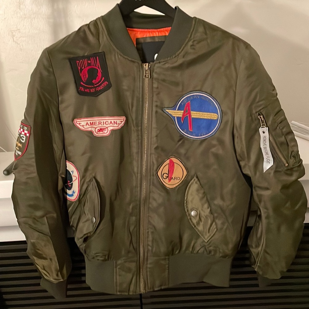 American stitch bomber jacket